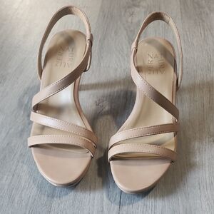 Naturalizer Tan Strappy Heels